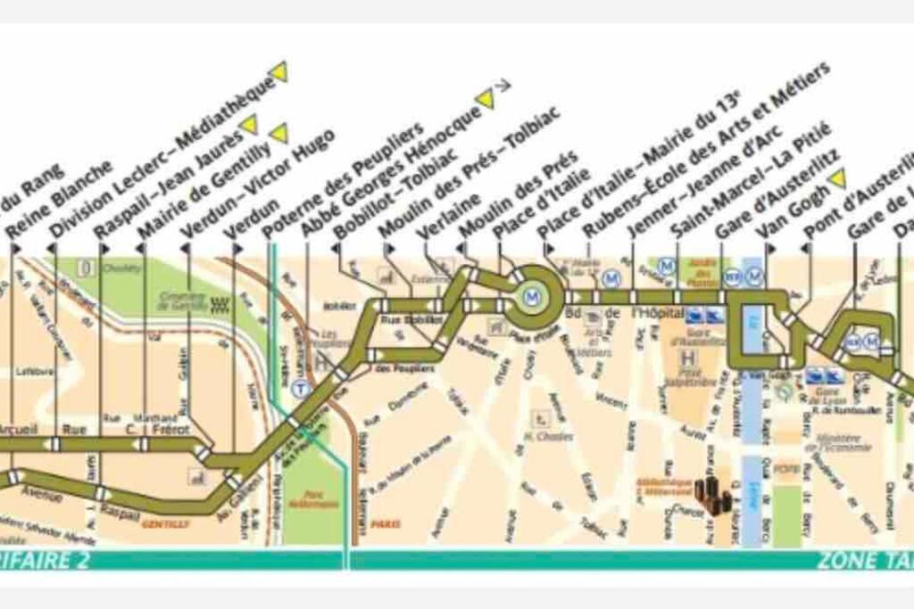 Beau T3 A Arcueil A 3 Min Rer B « Laplace » Eksteriør bilde